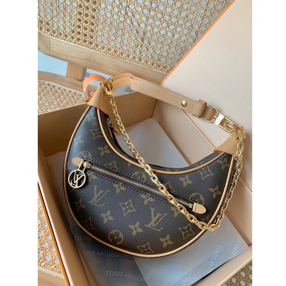 Louis Vuitton Monogram Coated Canvas Loop  Handbag - PerfectKickZ