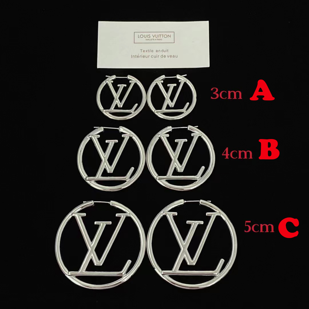 Louis Vuitton Logo Earrings - PerfectKickZ