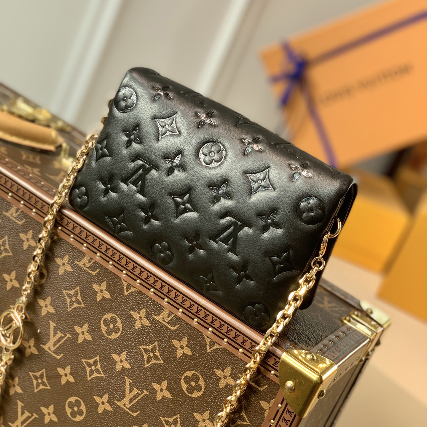 Louis Vuitton Pochette Coussin Black(20-14-8CM) - PerfectKickZ