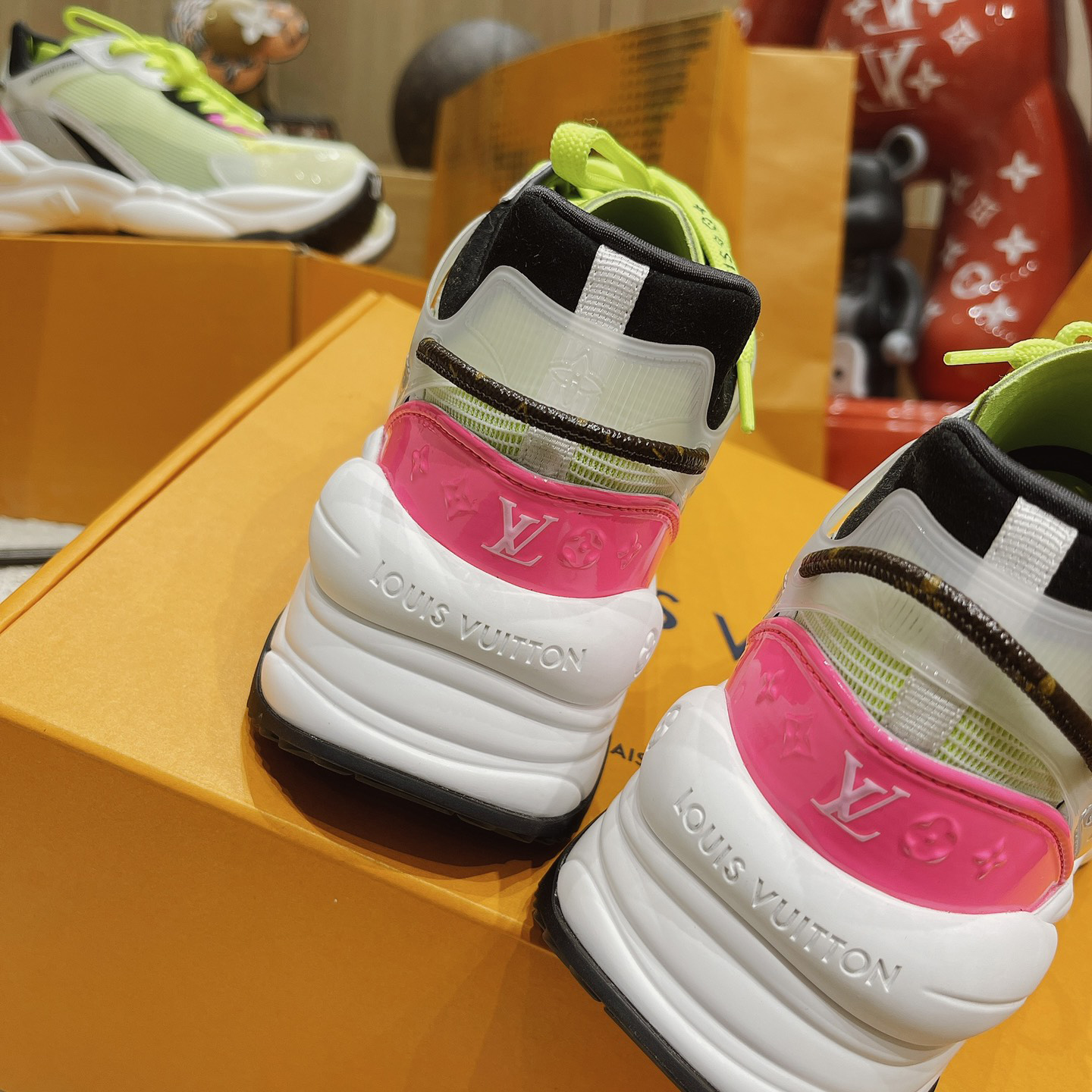 Louis Vuitton Run 55 Sneaker In Green - PerfectKickZ