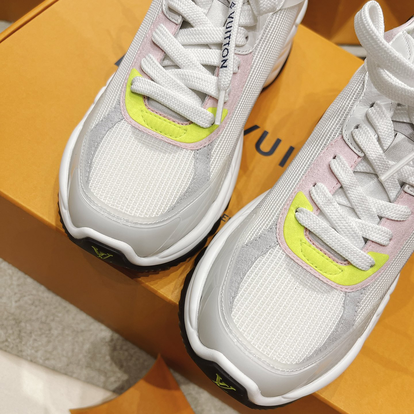 Louis Vuitton Run 55 Sneaker In Grey - PerfectKickZ