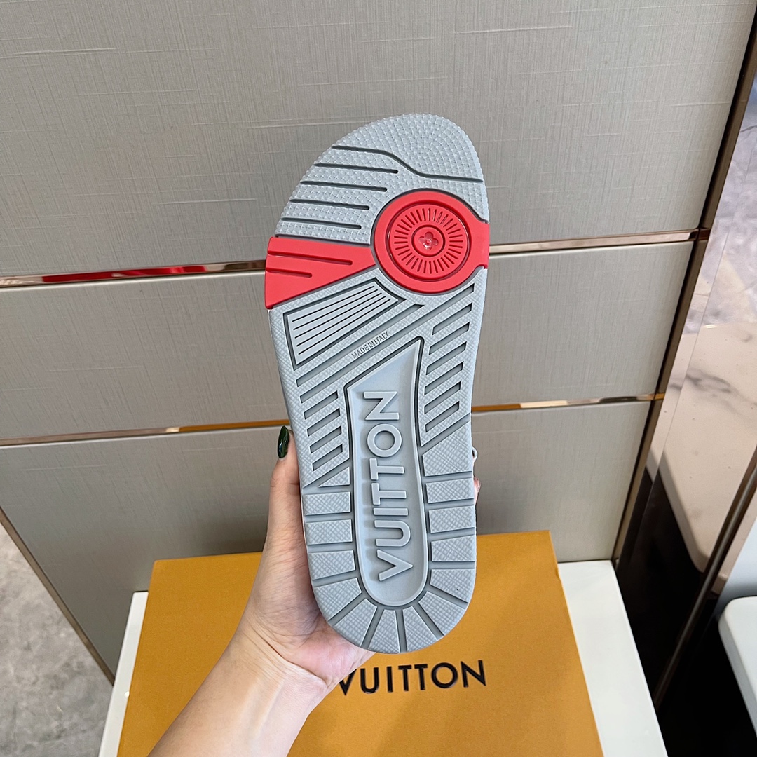 Louis Vuitton Trainer Mule In Black & Grey - PerfectKickZ