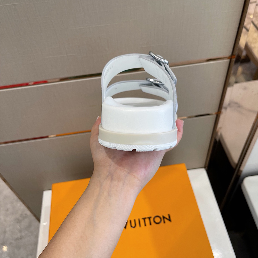 Louis Vuitton Trainer Mule In Silver - 