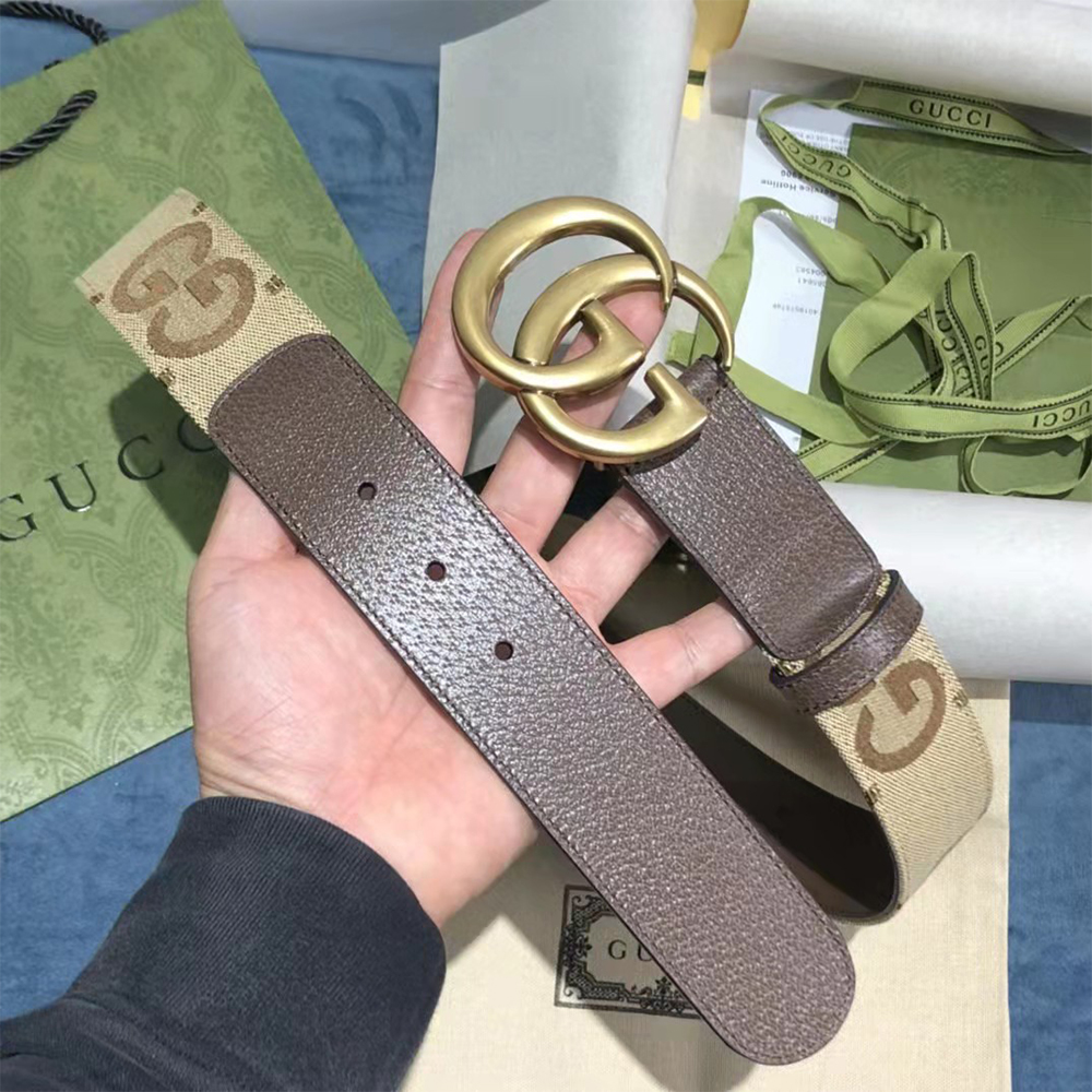 Gucci Jumbo GG Marmont Wide Belt - PerfectKickZ