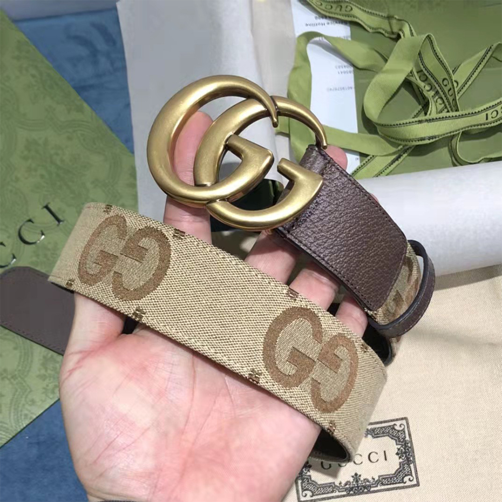 Gucci Jumbo GG Marmont Wide Belt - PerfectKickZ