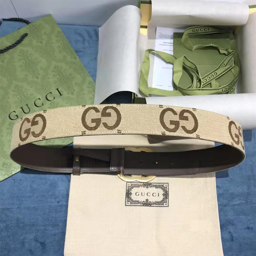 Gucci Jumbo GG Marmont Wide Belt - PerfectKickZ