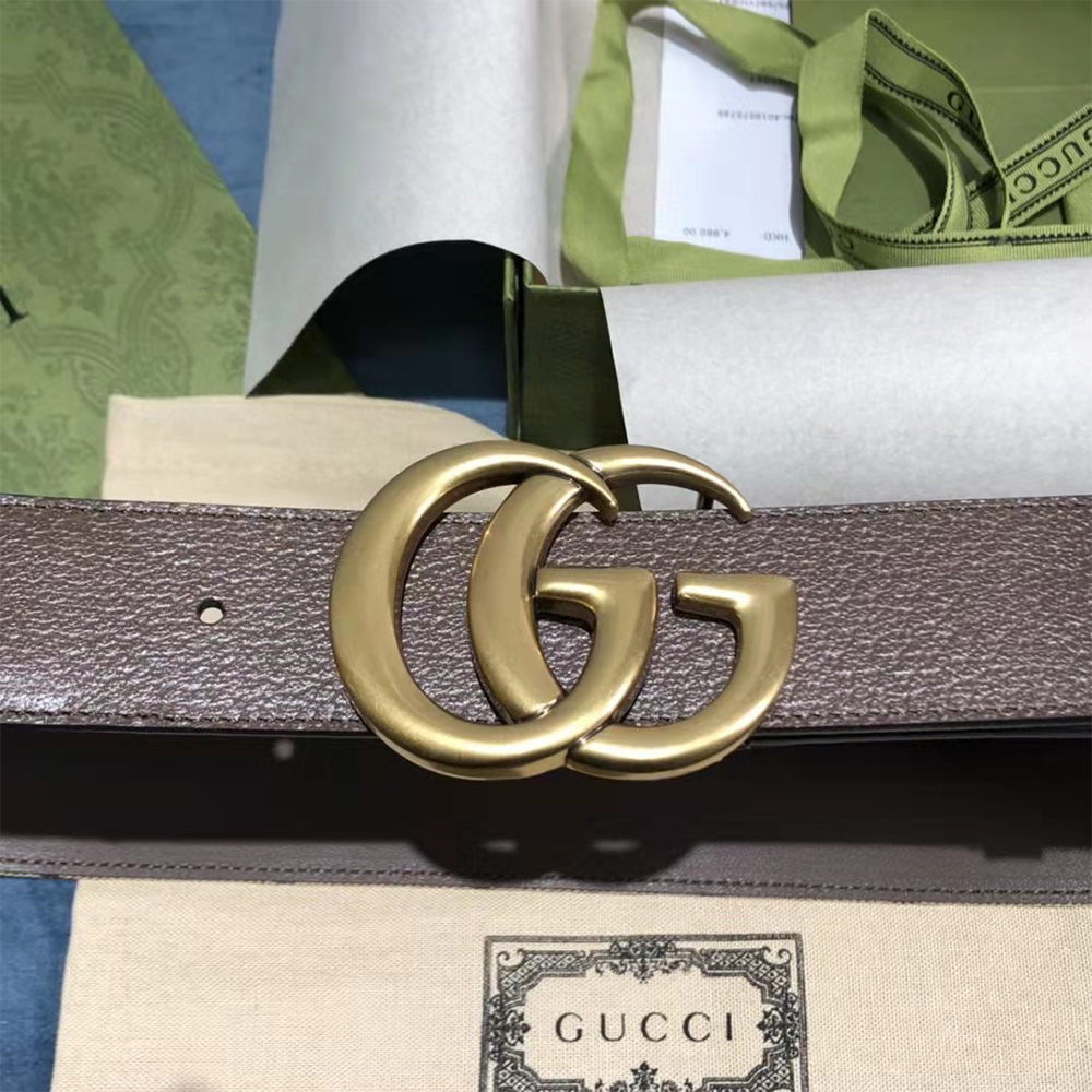 Gucci Jumbo GG Marmont Wide Belt - PerfectKickZ
