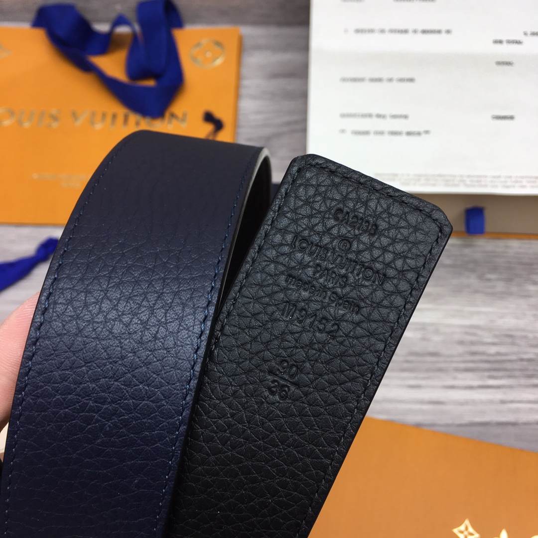 Louis Vuitton Shape 40MM Reversible Belt - PerfectKickZ