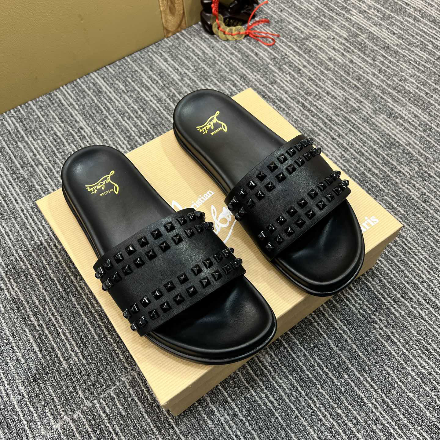 Christian Louboutin  Men Slippers Flats - PerfectKickZ