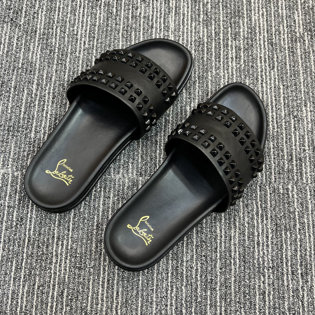 Christian Louboutin  Men Slippers Flats - PerfectKickZ