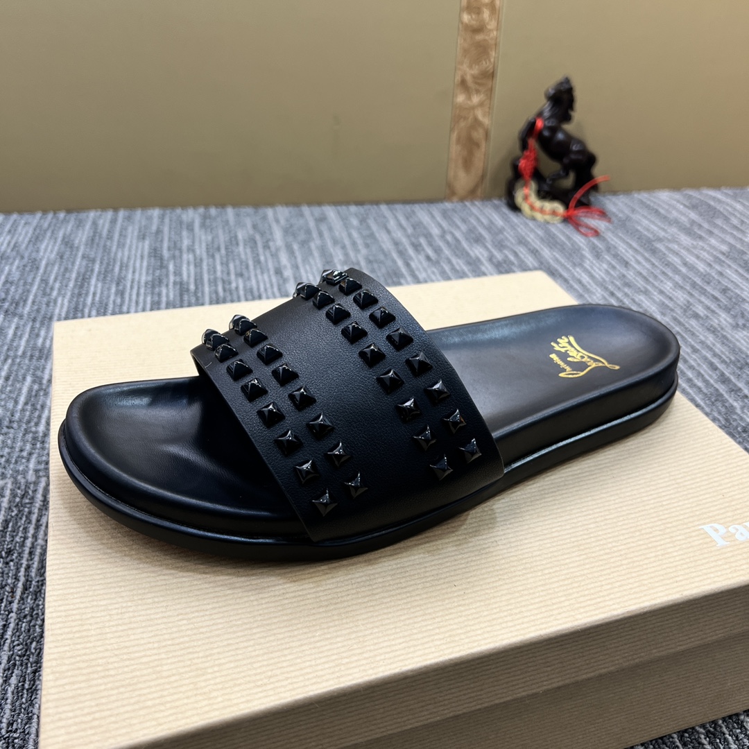 Christian Louboutin  Men Slippers Flats - PerfectKickZ