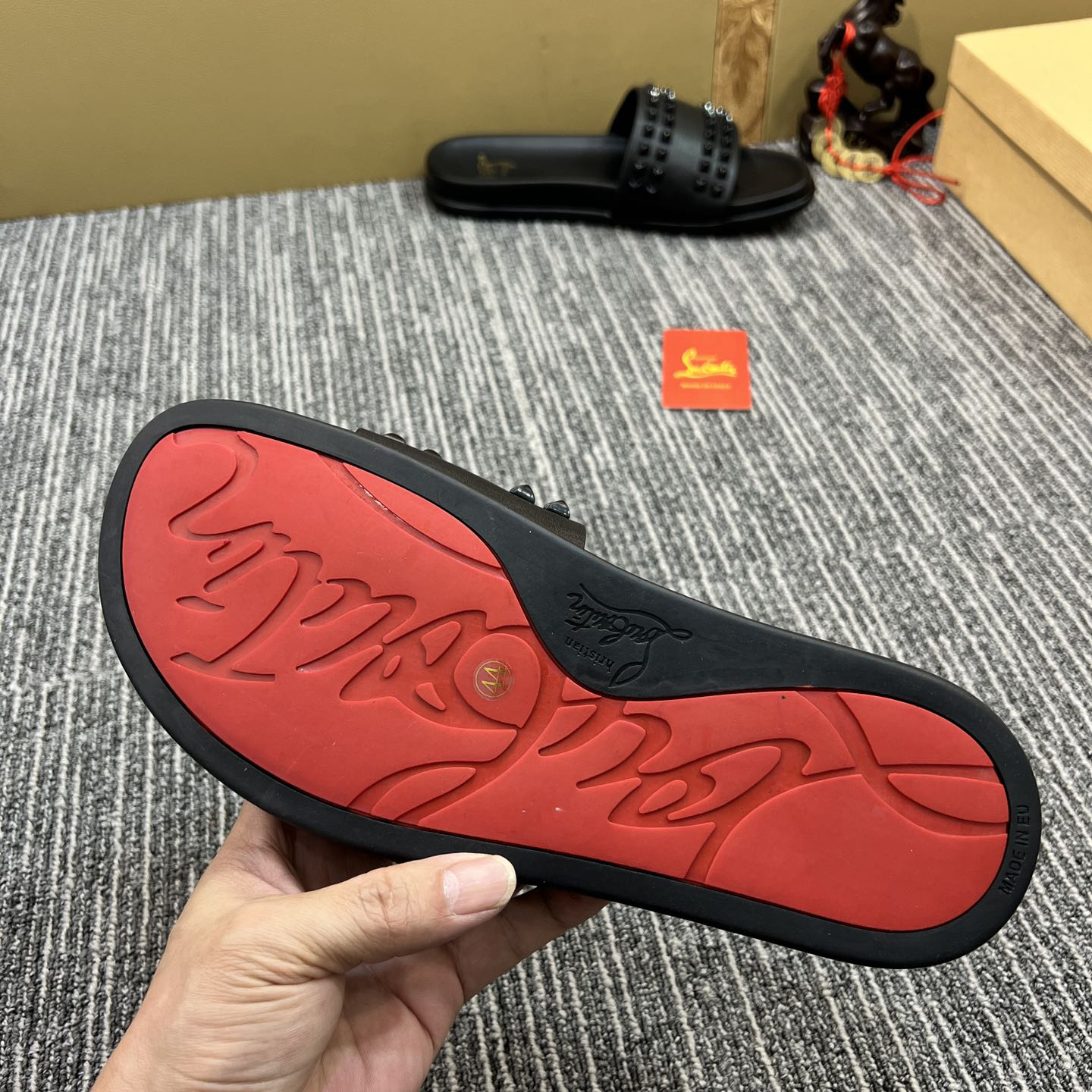 Christian Louboutin  Men Slippers Flats - PerfectKickZ