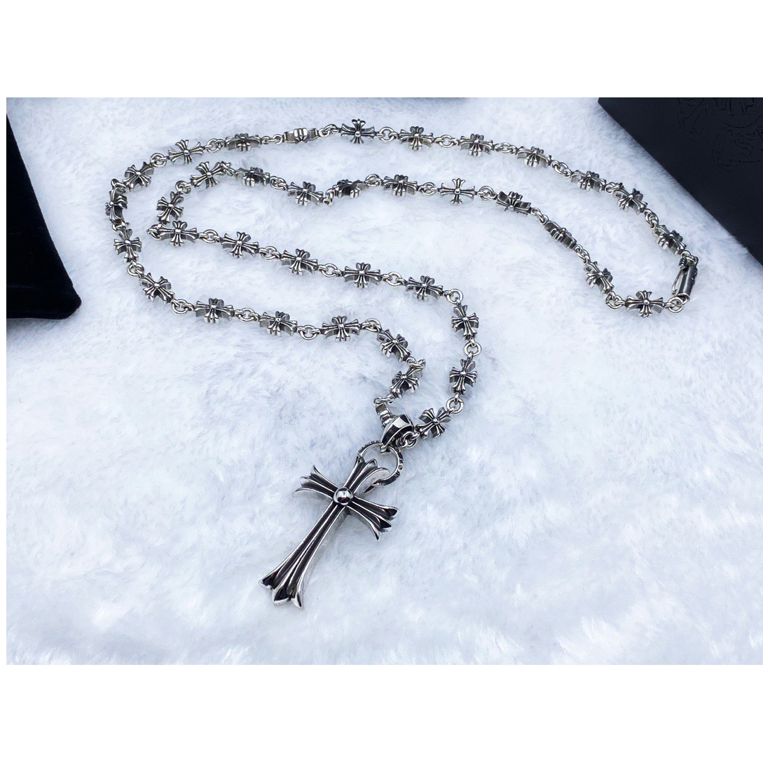 Chrome Heart Cross Necklace - PerfectKickZ