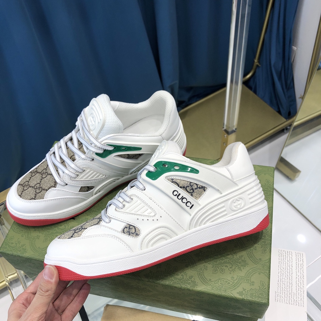 Gucci  Men's Gucci  Basket sneaker with lnterlocking G  - PerfectKickZ