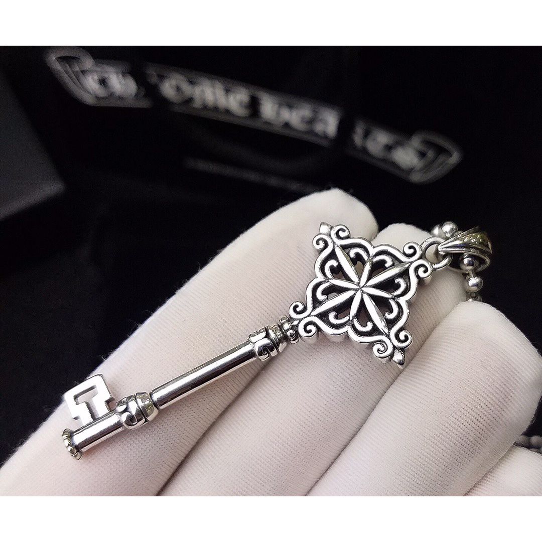 Chrome Heart Cross Necklace - 