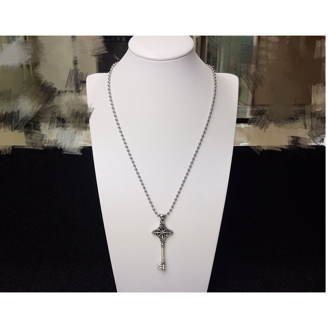 Chrome Heart Cross Necklace - 