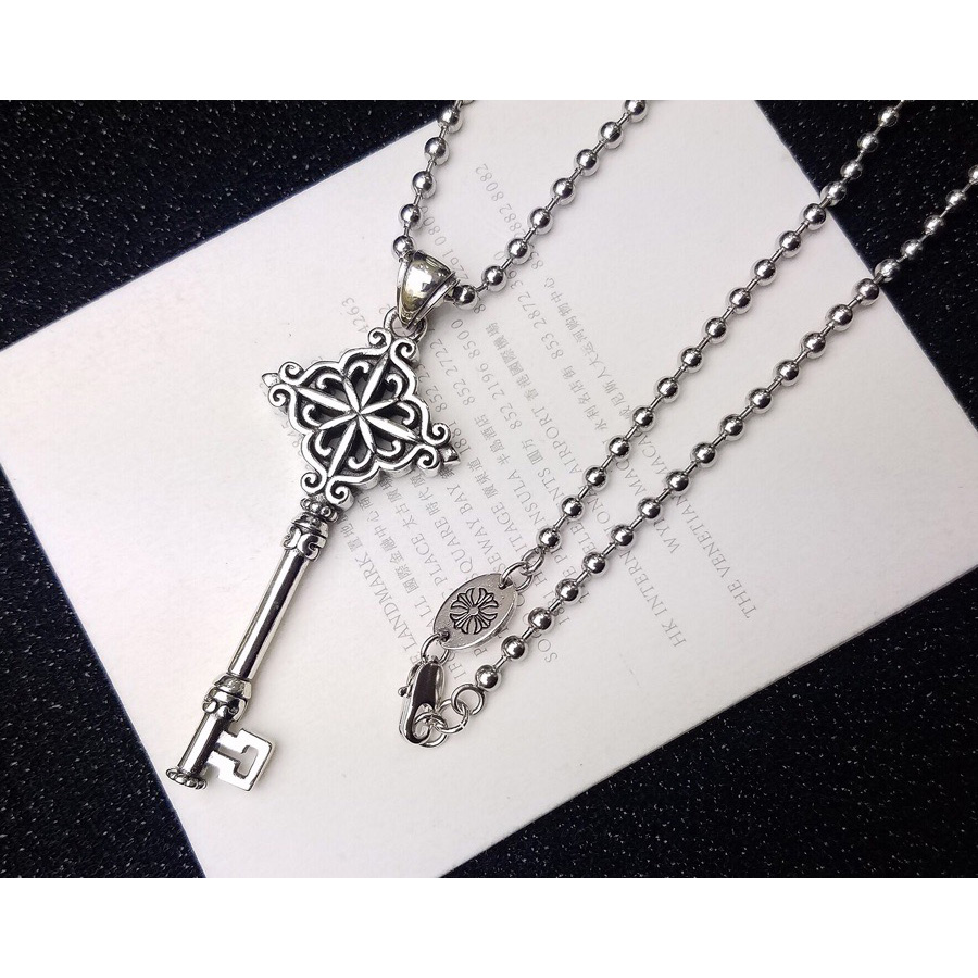 Chrome Heart Cross Necklace - 