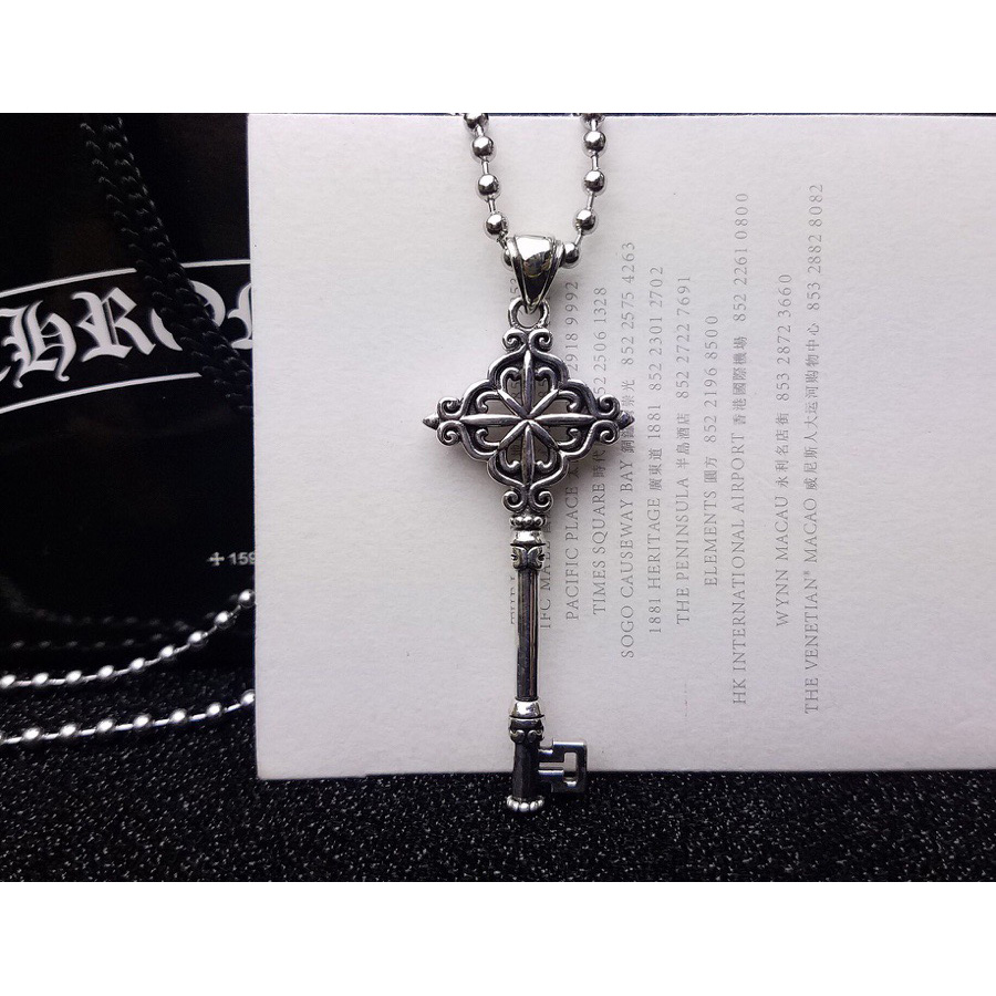 Chrome Heart Cross Necklace - 