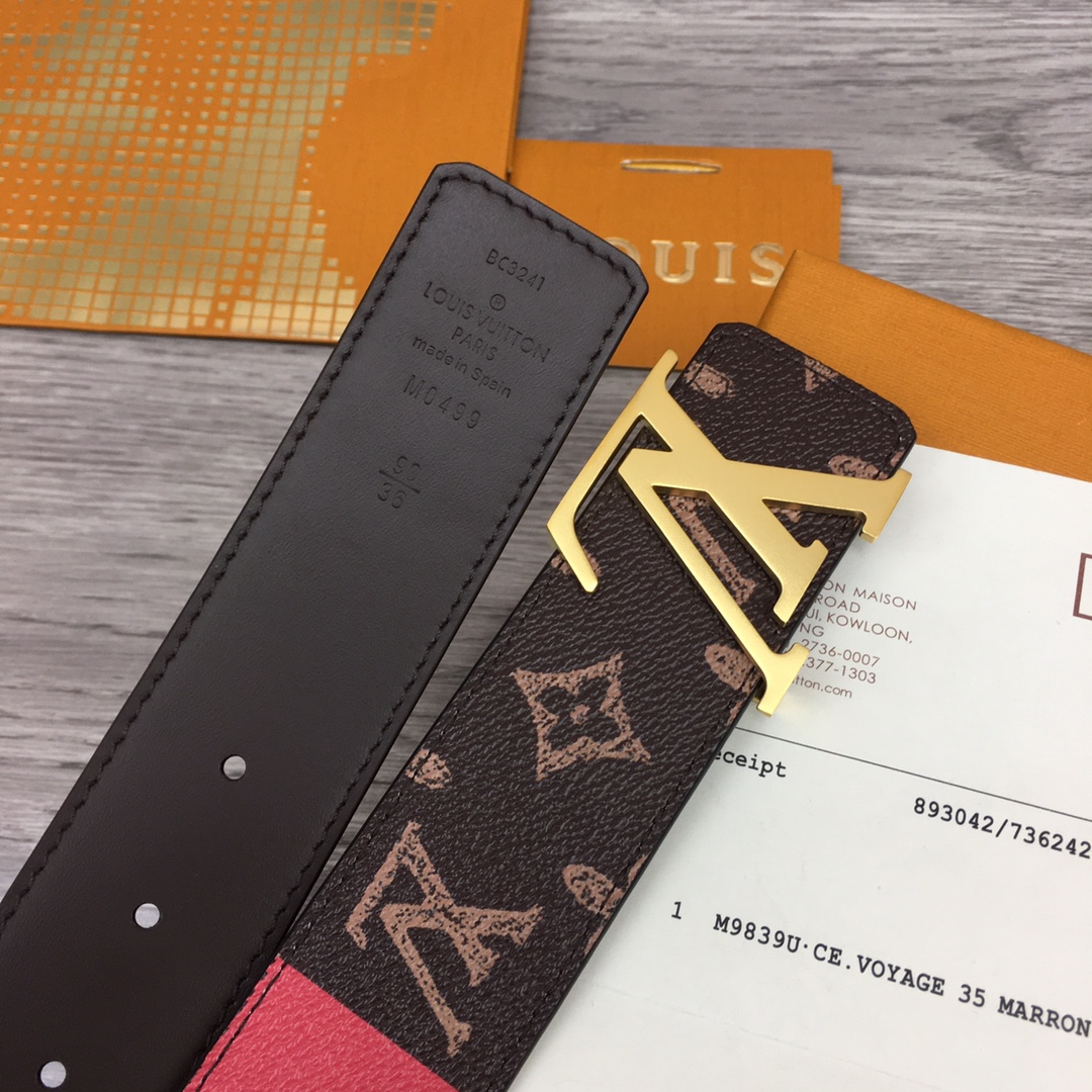 Louis Vuitton Shape 40MM Reversible Belt - PerfectKickZ