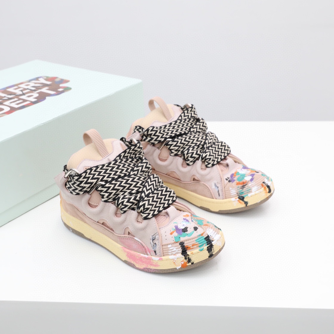 Lanvin X  Gallery Dept. Curb Sneaker Pink - PerfectKickZ