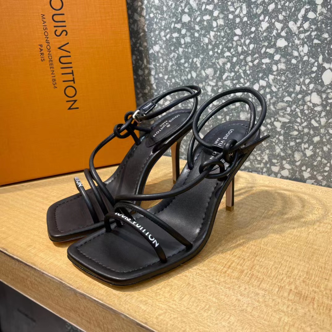 Louis Vuitton Sandals For Women In Black - PerfectKickZ