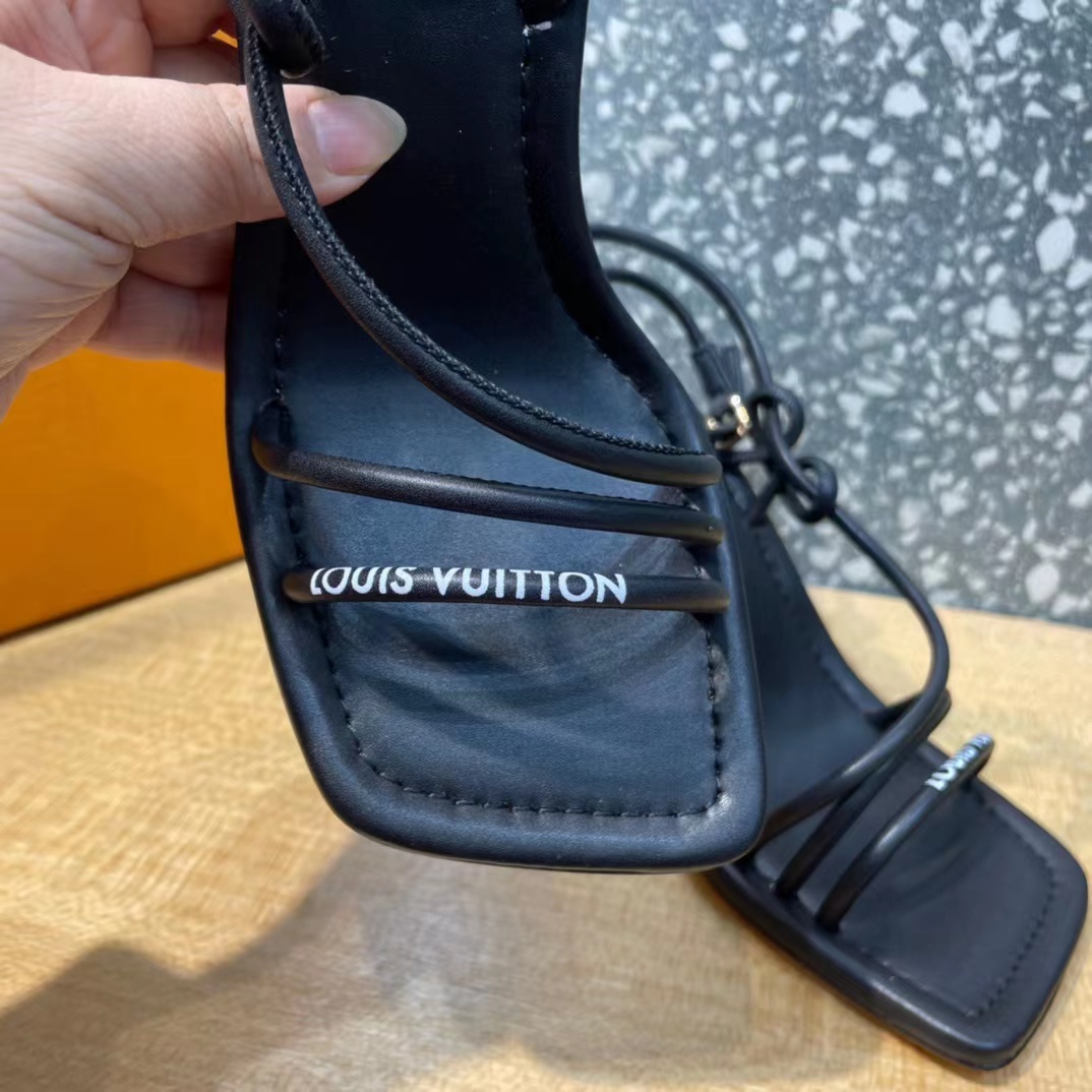 Louis Vuitton Sandals For Women In Black - PerfectKickZ