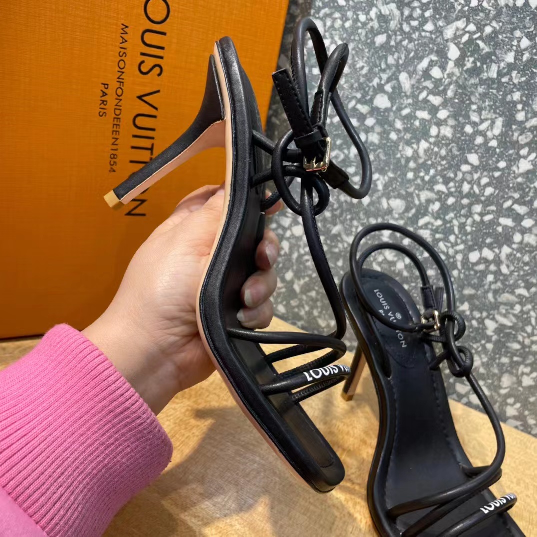 Louis Vuitton Sandals For Women In Black - PerfectKickZ