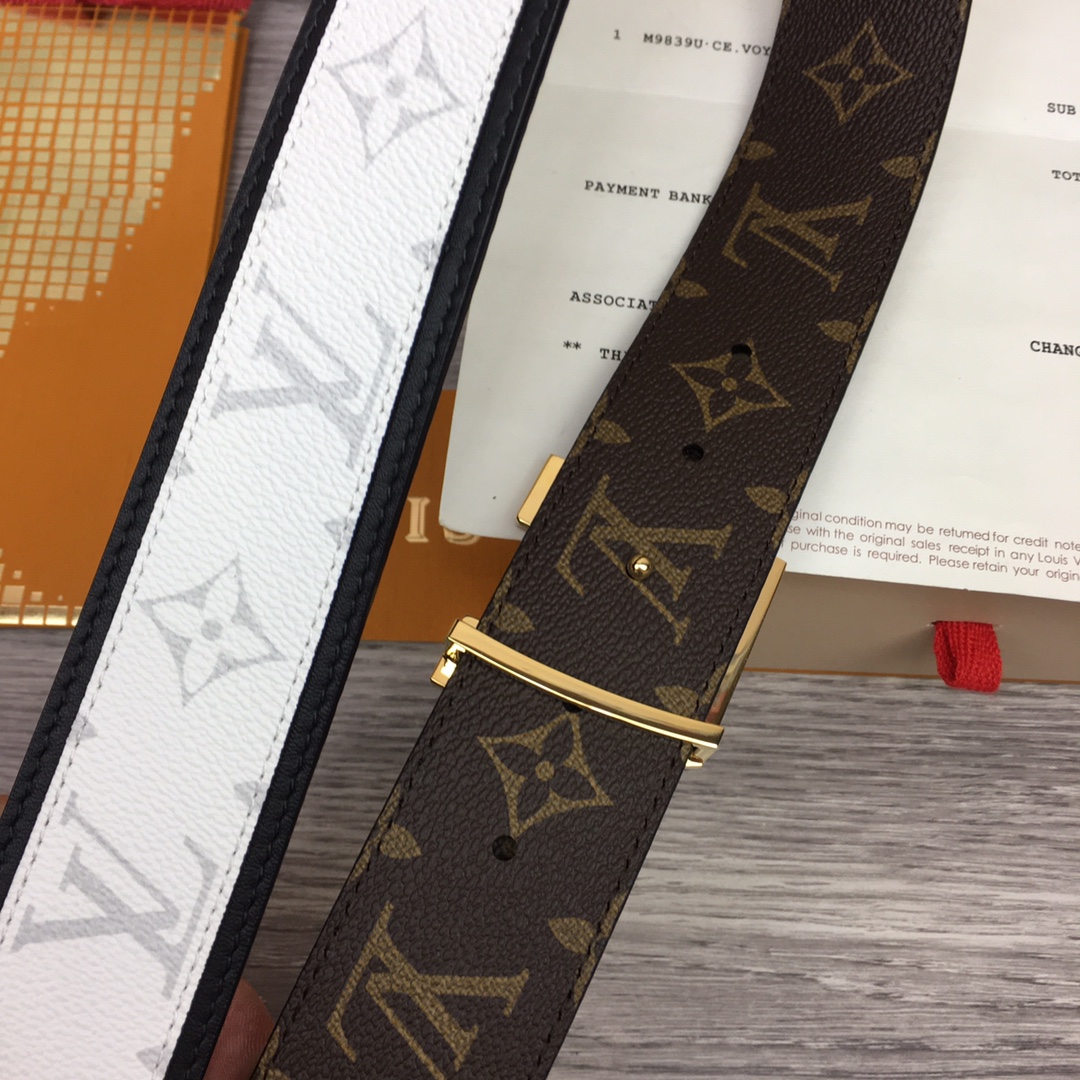Louis Vuitton Shape 40MM Reversible Belt - PerfectKickZ
