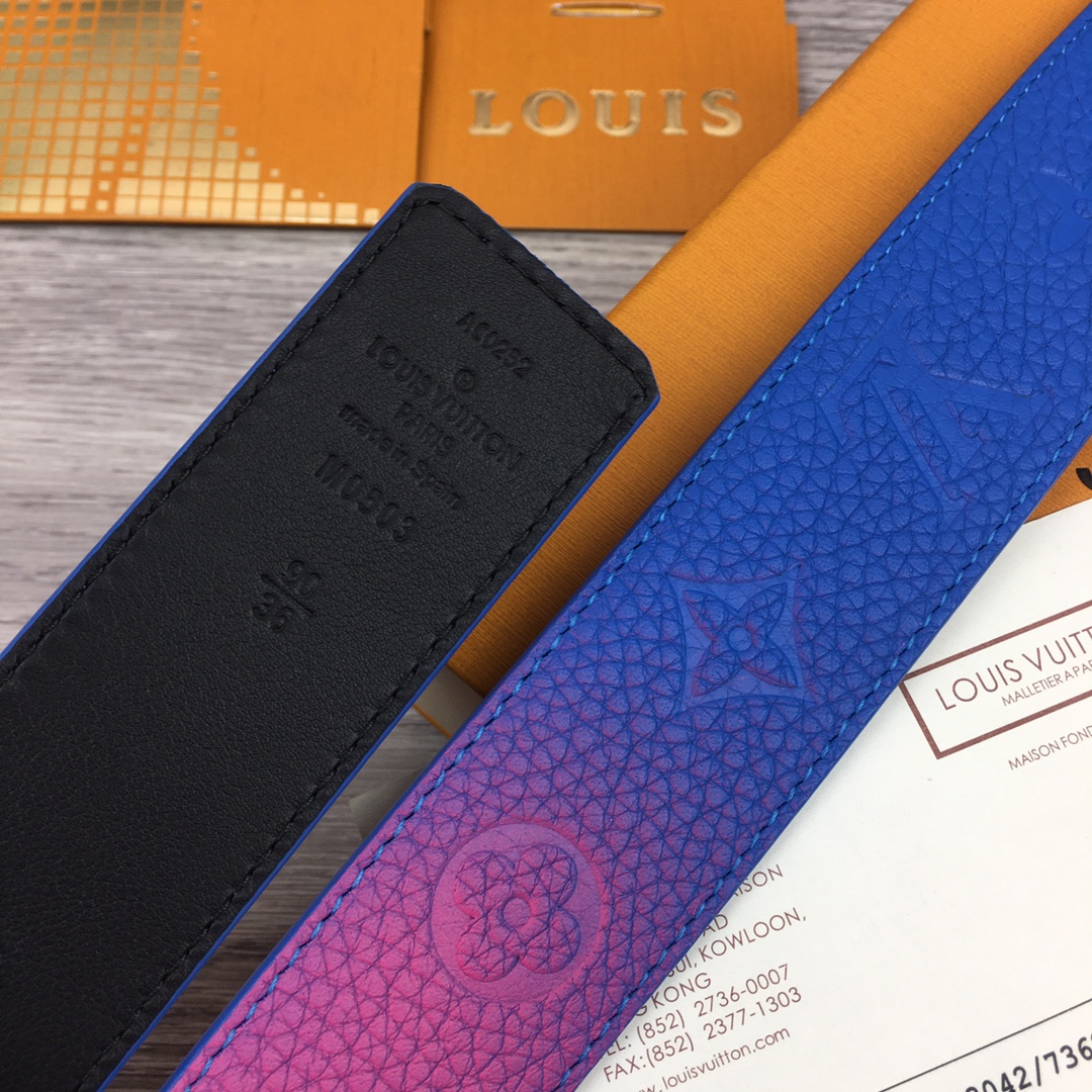 Louis Vuitton Gradient Shape 40MM Reversible Belt - PerfectKickZ
