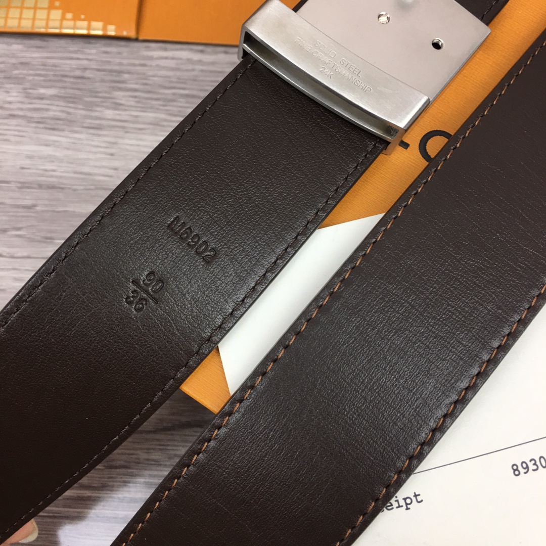Louis Vuitton Shape 40MM Reversible Belt - PerfectKickZ
