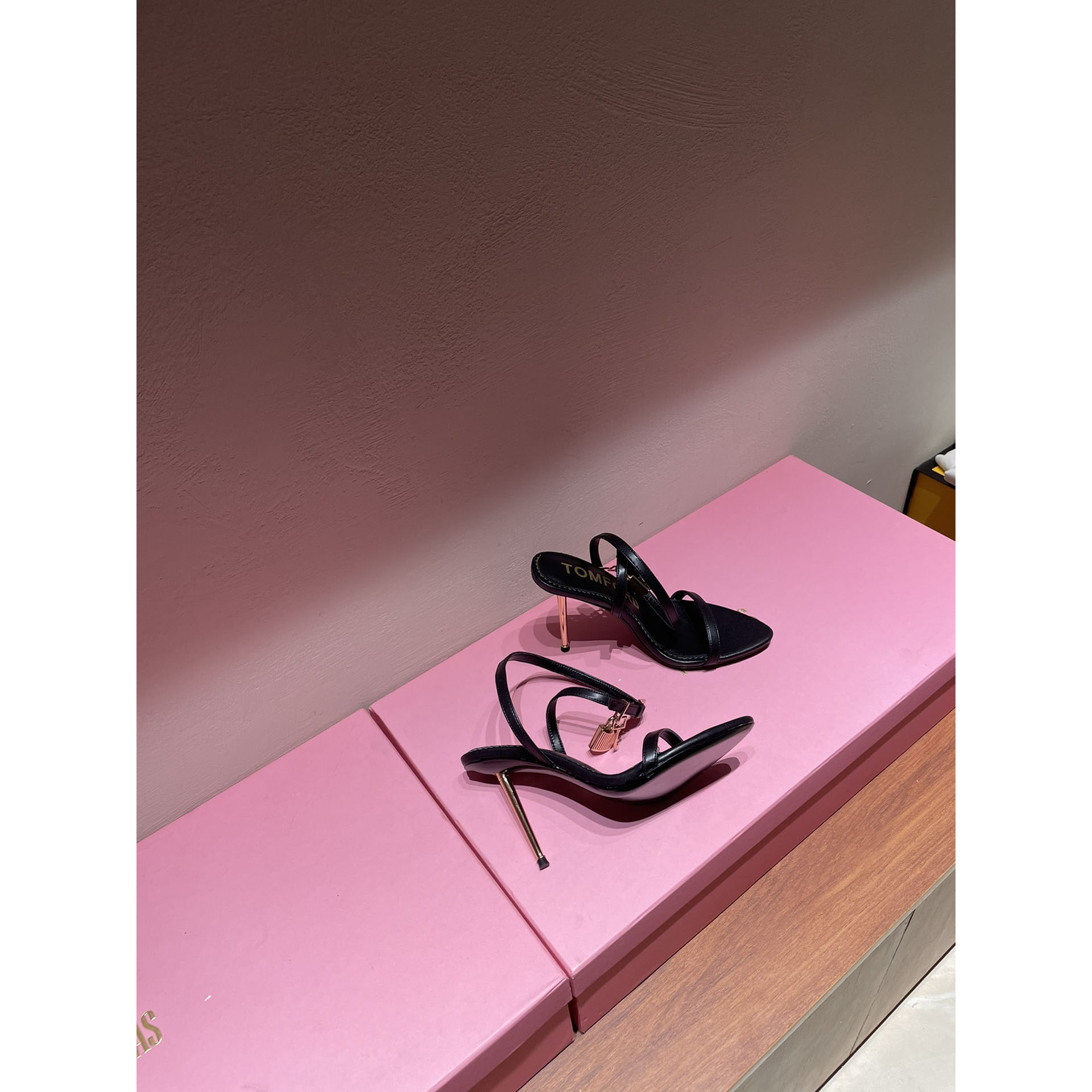 Tom Ford Black Padlock Sandals - PerfectKickZ