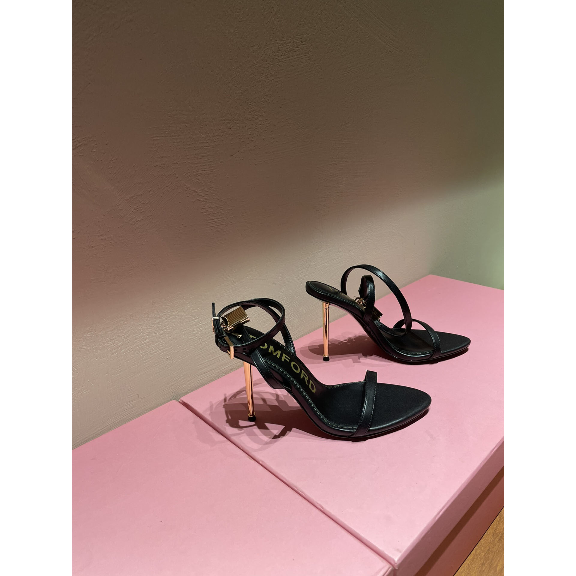 Tom Ford Black Padlock Sandals - PerfectKickZ