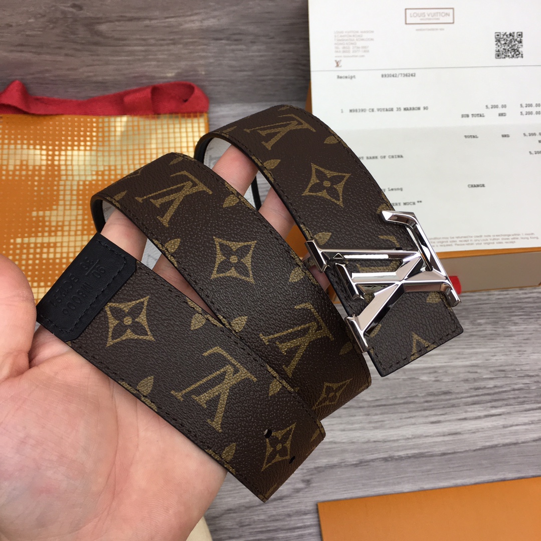 Louis Vuitton Shape 40MM Reversible Belt - PerfectKickZ