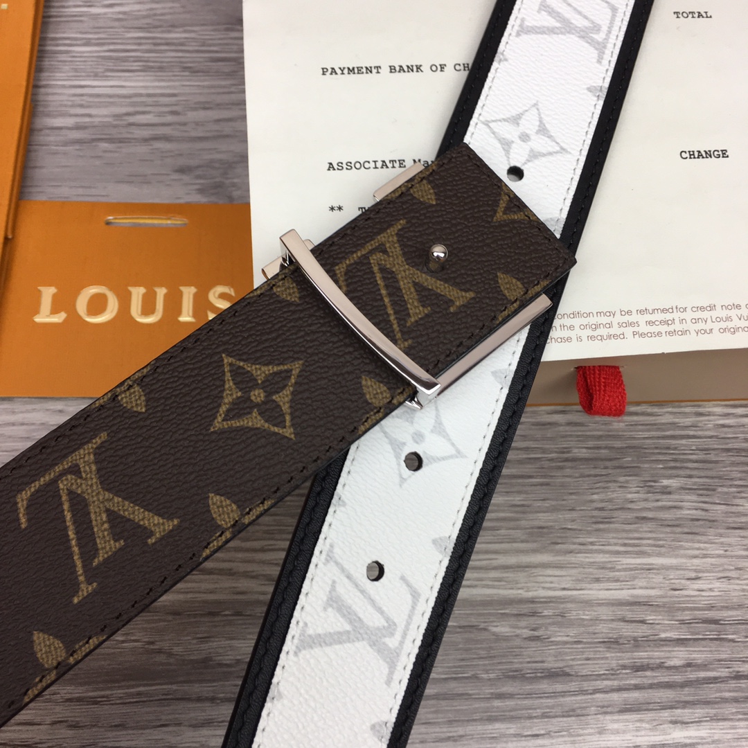 Louis Vuitton Shape 40MM Reversible Belt - PerfectKickZ