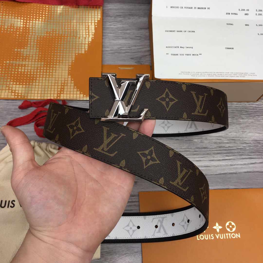 Louis Vuitton Shape 40MM Reversible Belt - PerfectKickZ