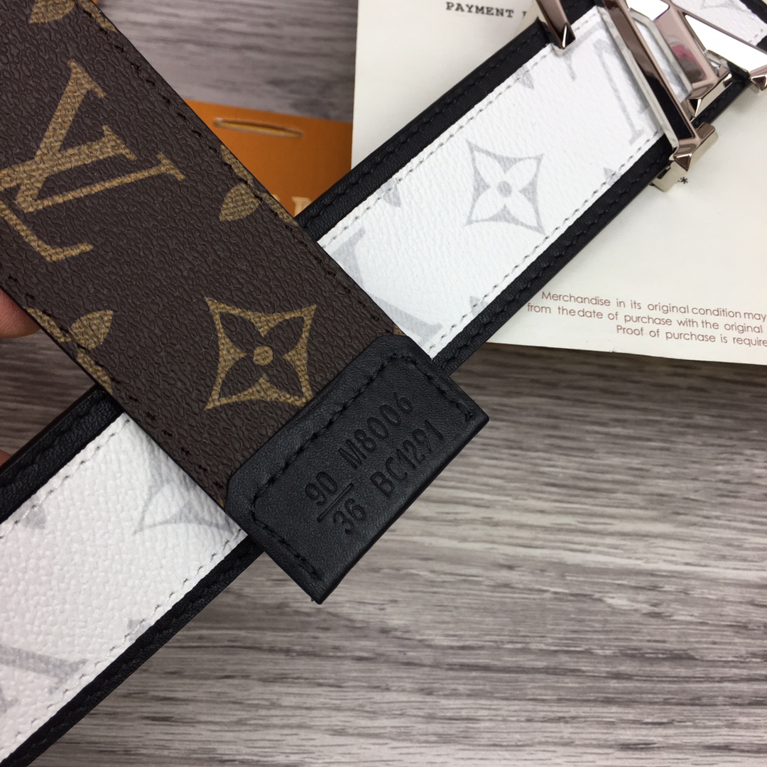Louis Vuitton Shape 40MM Reversible Belt - PerfectKickZ