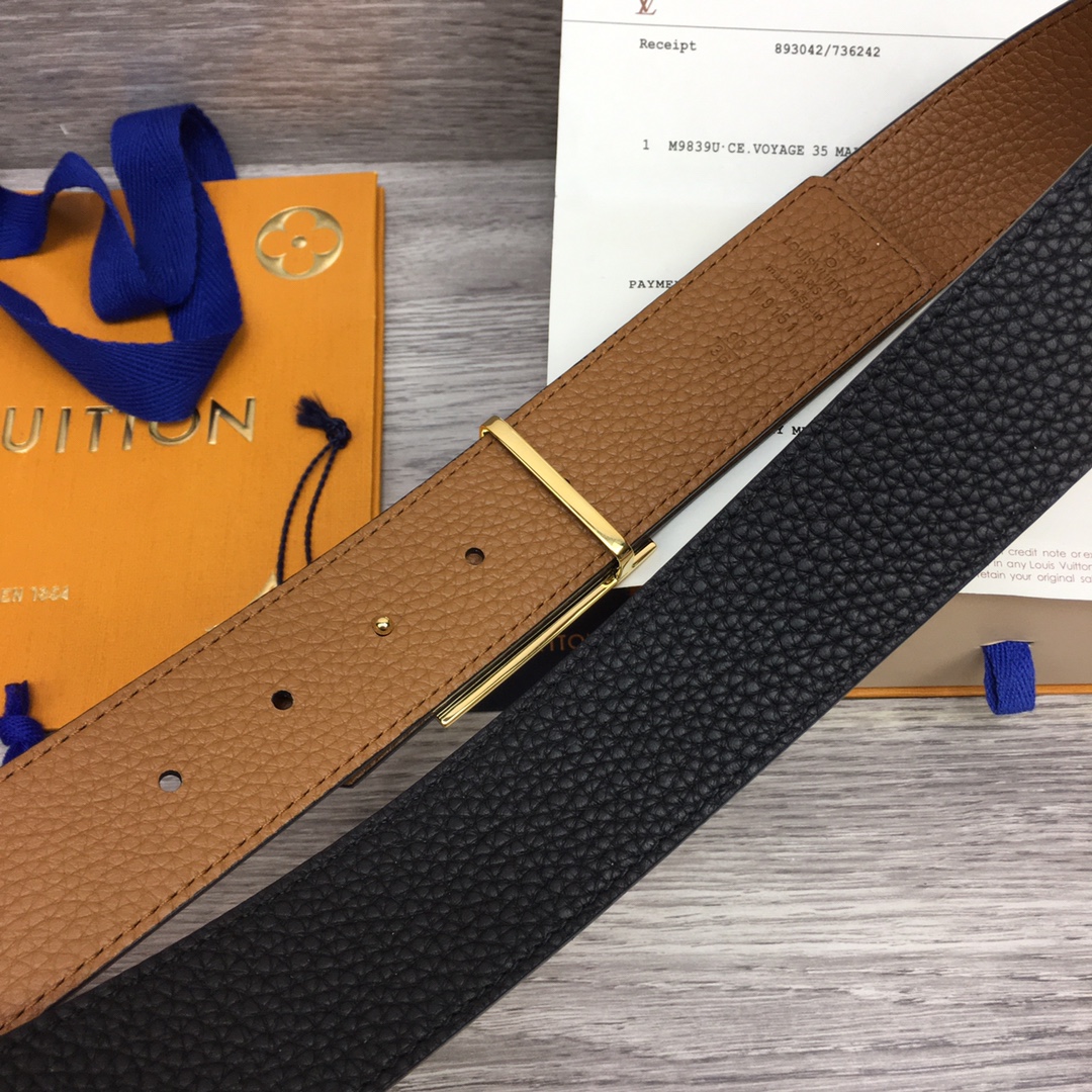 Louis Vuitton Shape 40MM Reversible Belt - PerfectKickZ