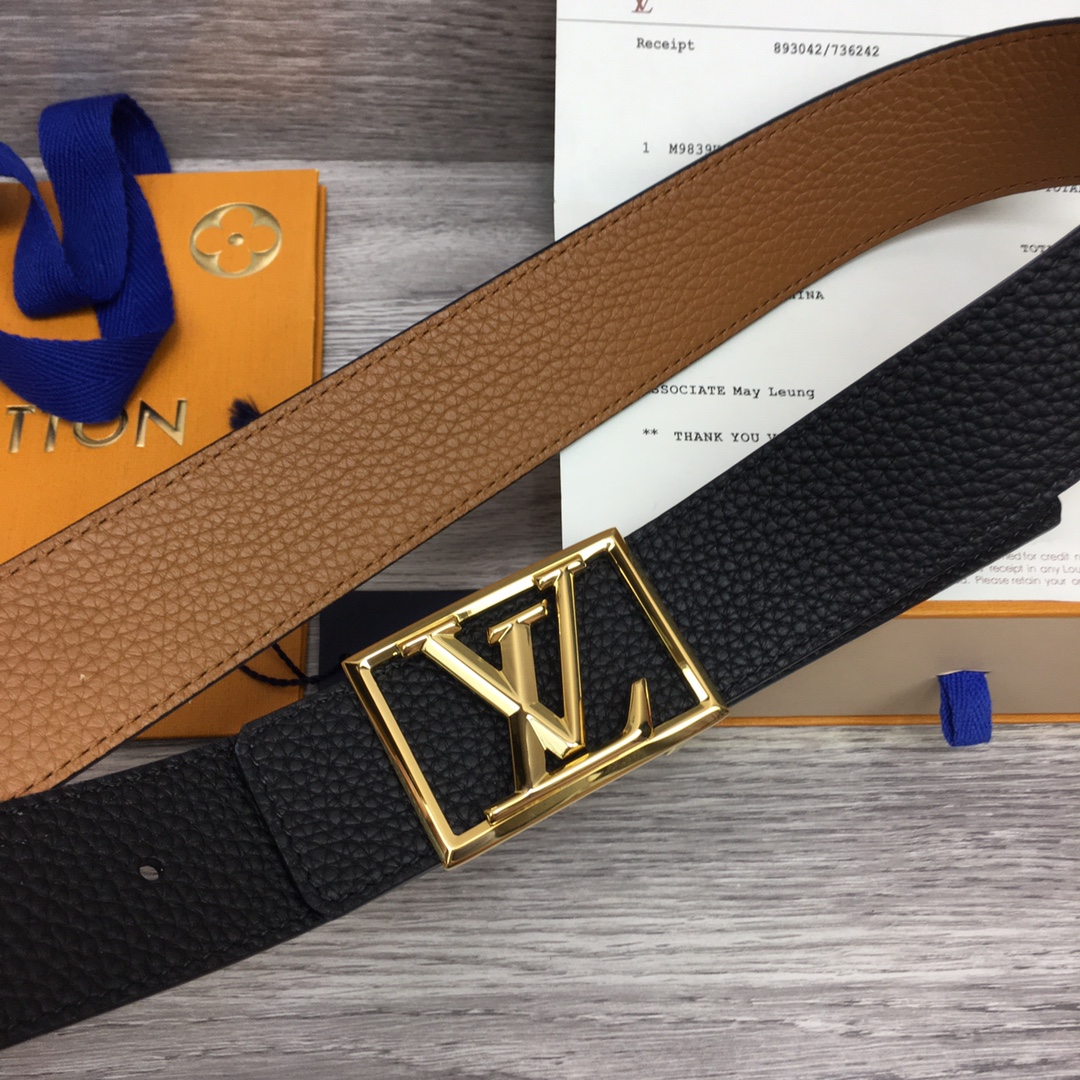 Louis Vuitton Shape 40MM Reversible Belt - PerfectKickZ