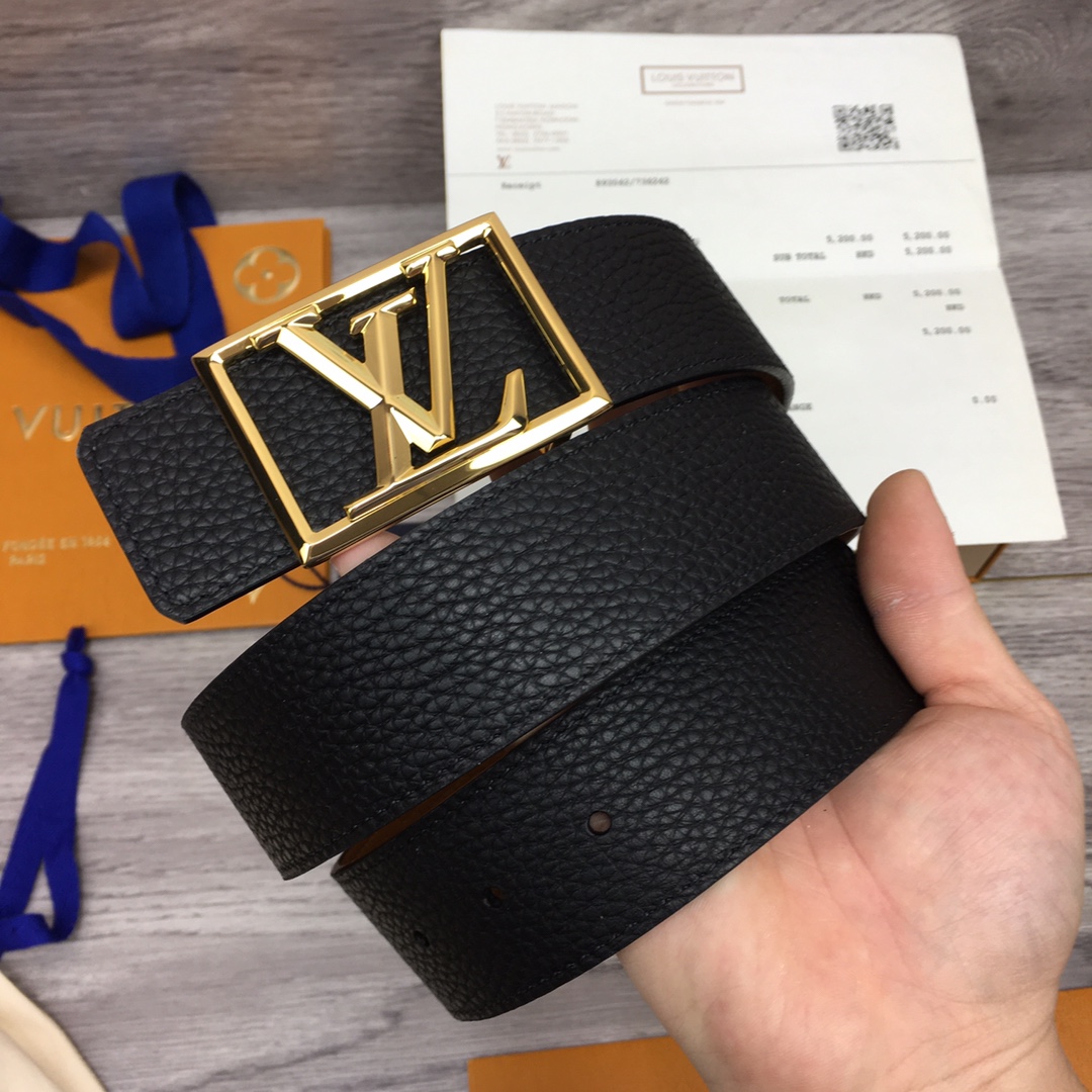 Louis Vuitton Shape 40MM Reversible Belt - PerfectKickZ