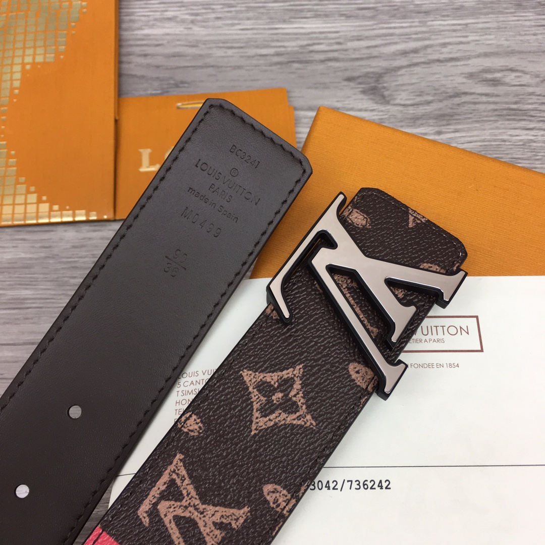 Louis Vuitton Shape 40MM Reversible Belt - PerfectKickZ