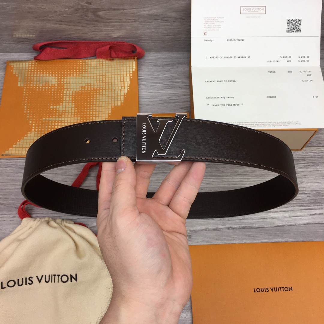 Louis Vuitton Shape 40MM Reversible Belt - PerfectKickZ