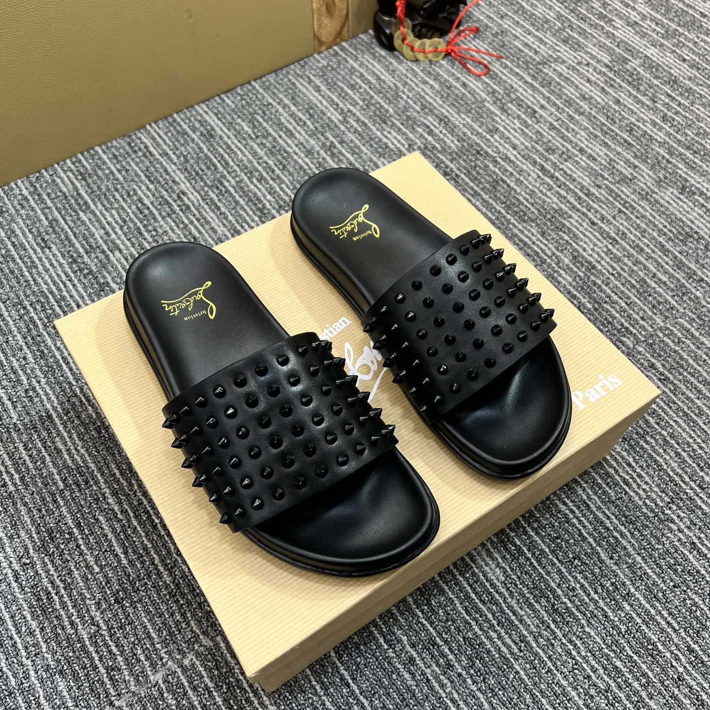 Christian Louboutin  Men Slippers Flats - PerfectKickZ