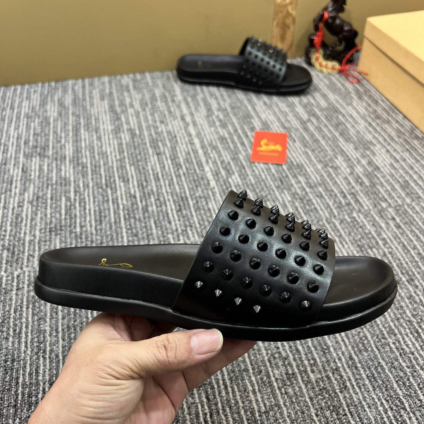 Christian Louboutin  Men Slippers Flats - PerfectKickZ