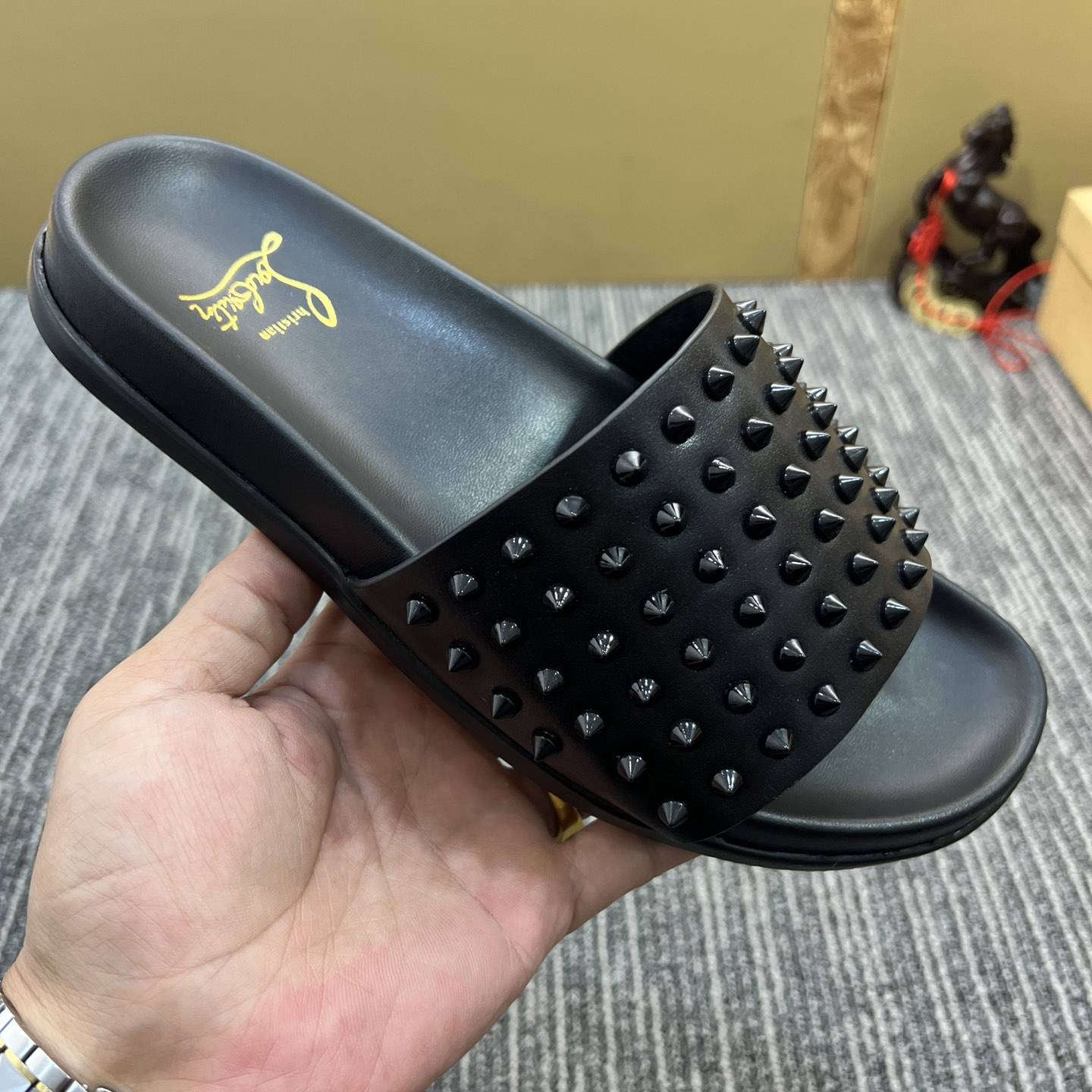 Christian Louboutin  Men Slippers Flats - PerfectKickZ