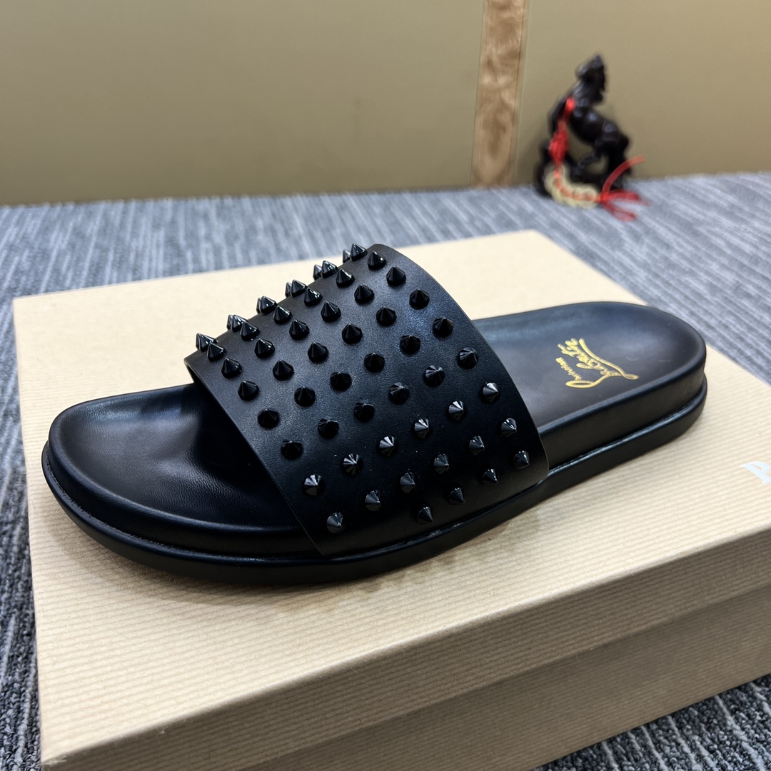 Christian Louboutin  Men Slippers Flats - PerfectKickZ