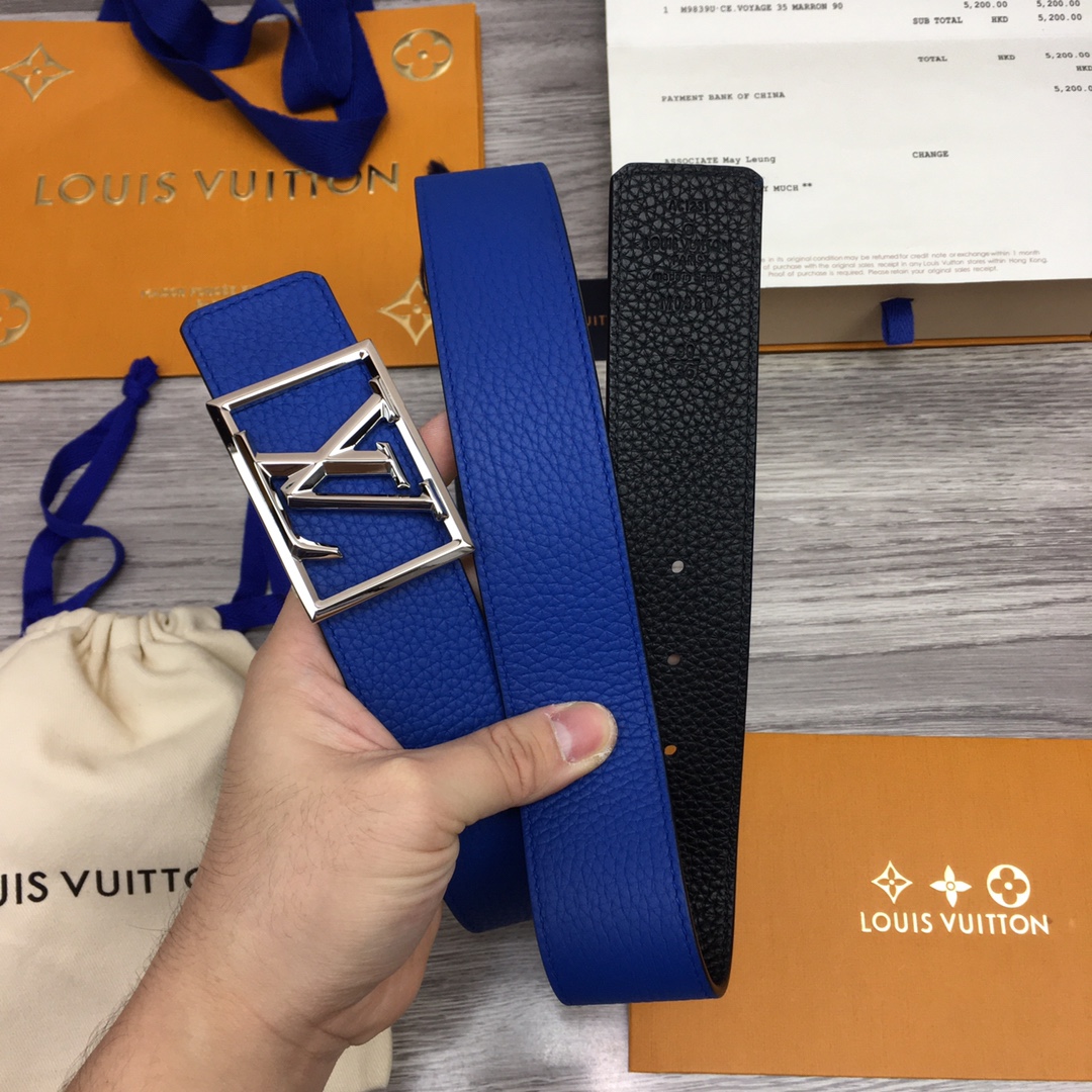 Louis Vuitton Shape 40MM Reversible Belt - PerfectKickZ
