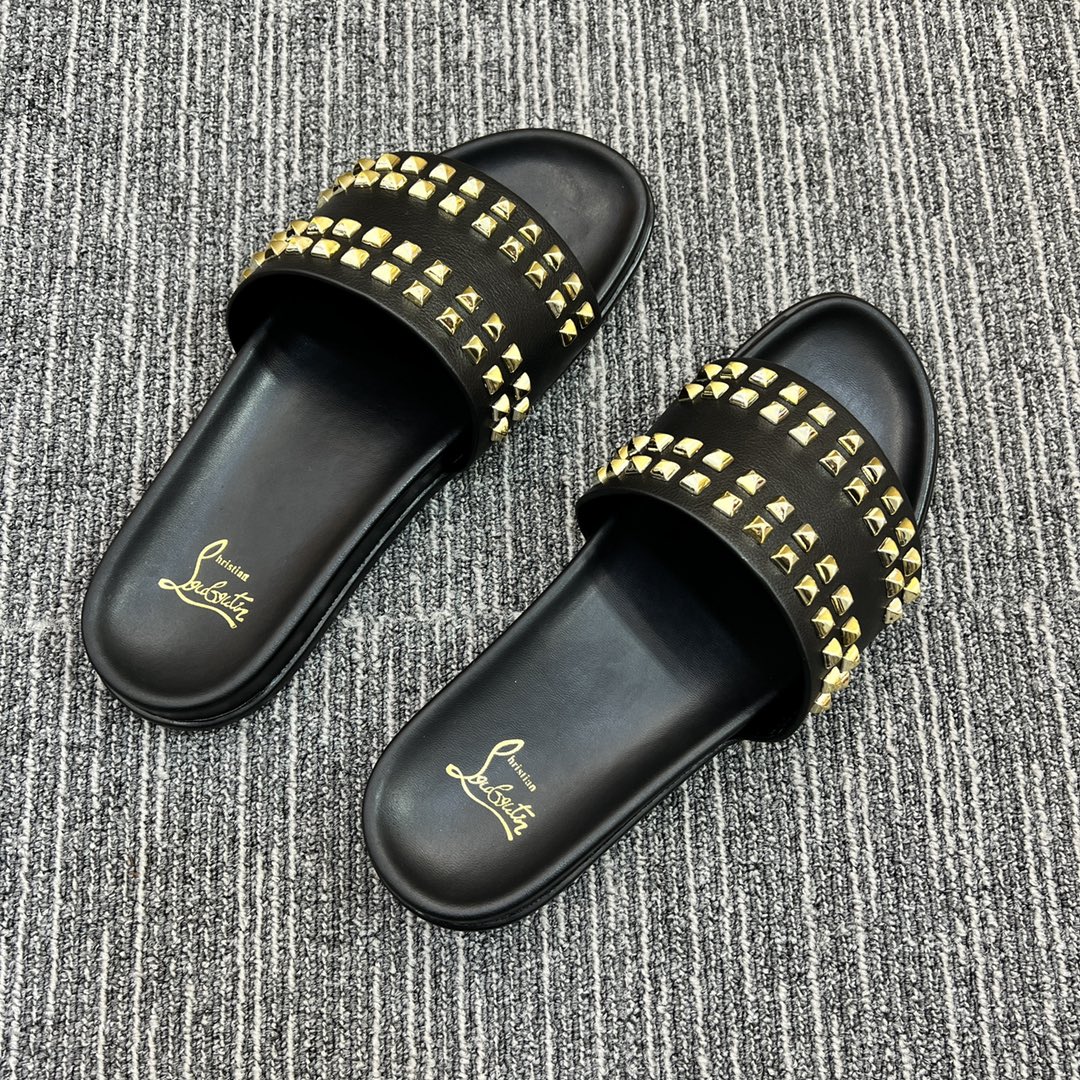 Christian Louboutin  Men Slippers Flats - PerfectKickZ