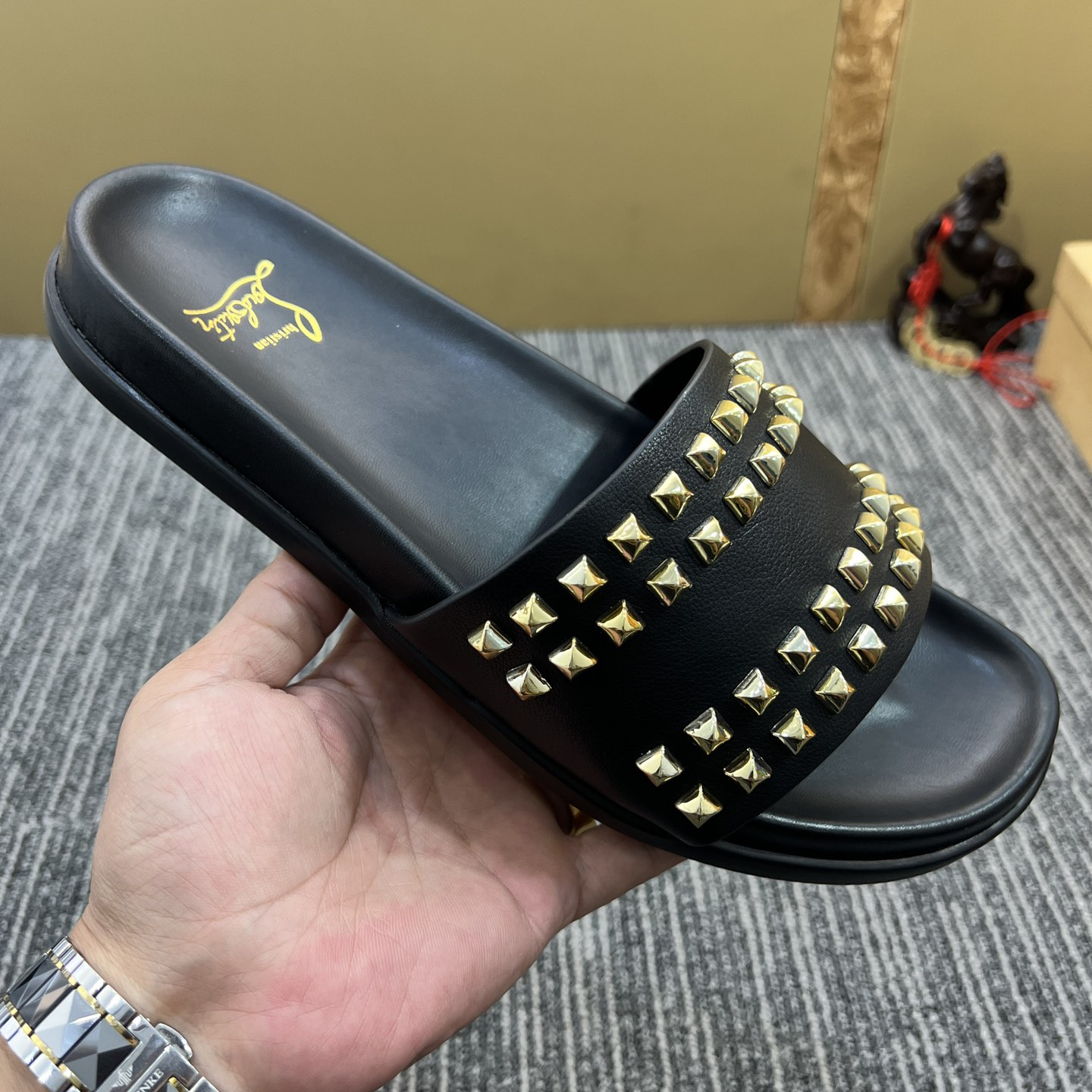 Christian Louboutin  Men Slippers Flats - PerfectKickZ