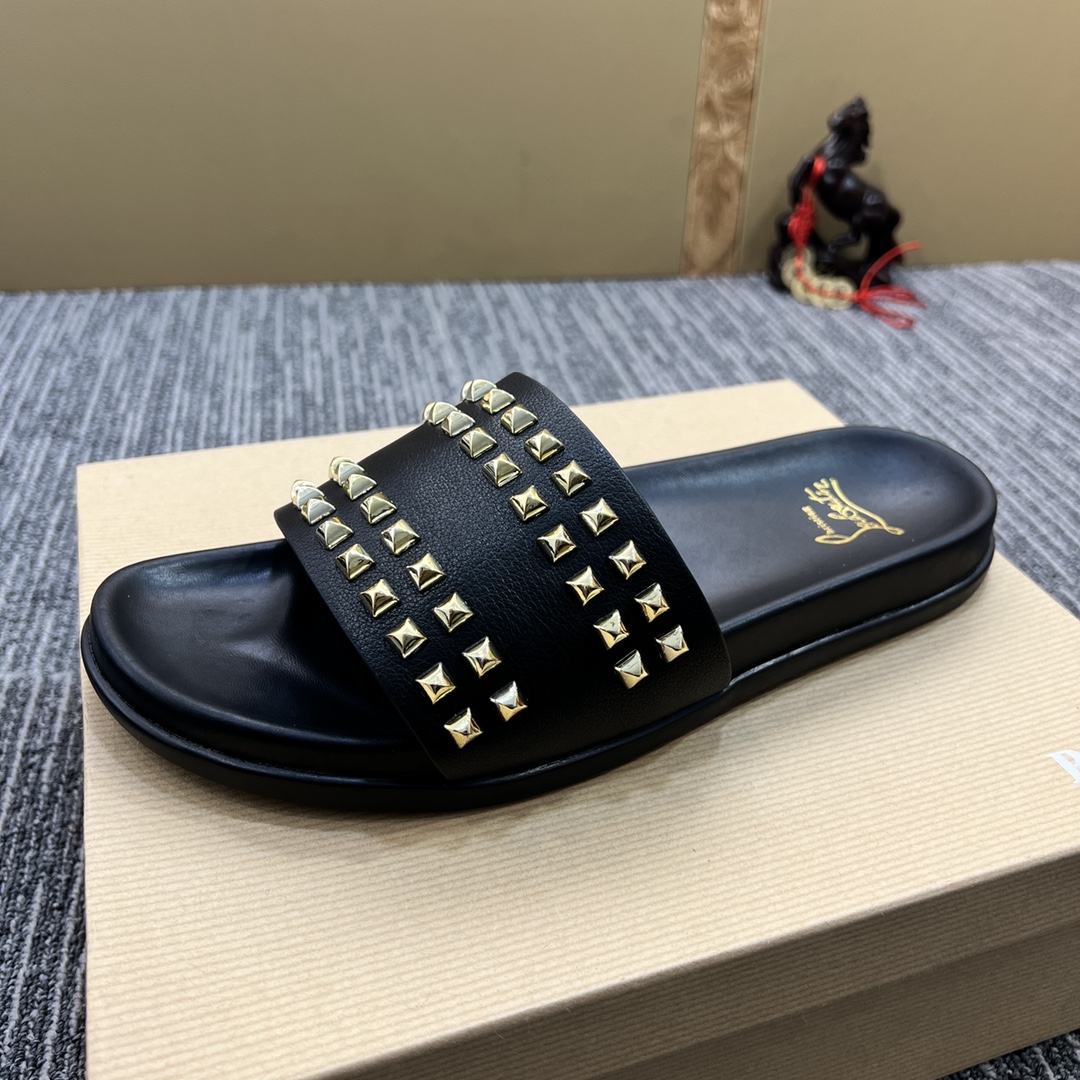 Christian Louboutin  Men Slippers Flats - PerfectKickZ