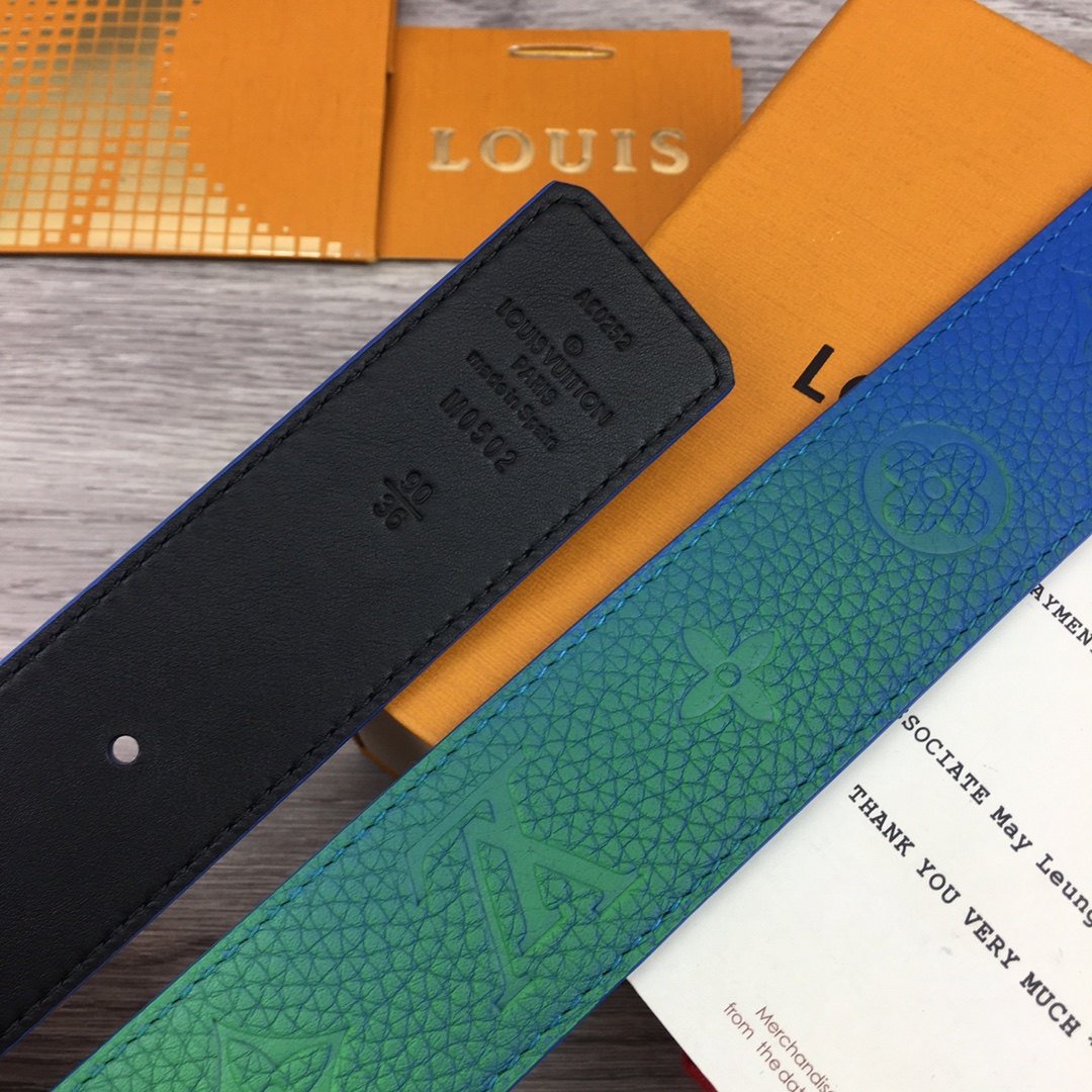 Louis Vuitton Gradient Shape 40MM Reversible Belt - PerfectKickZ